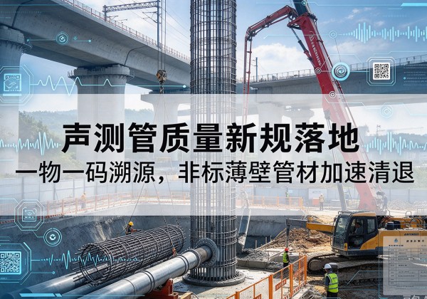 南谯声测管质量新规落地，一物一码溯源，非标薄壁管材加速清退