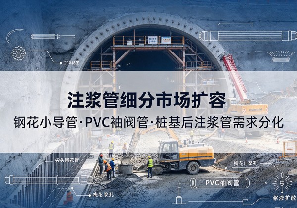 南谯注浆管细分市场扩容，隧道钢花小导管、PVC 袖阀管、桩基后注浆管需求分化